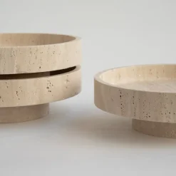 Pamono Cyclo Travertine Bowl from Kiwano Concept><noscript><img width=