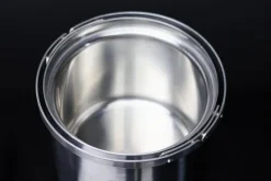 Best Pamono Cylinda Stainless Steel Ice Bucket with Tongs by Arne Jacobsen for Stelton, 1970s, Set of 2
