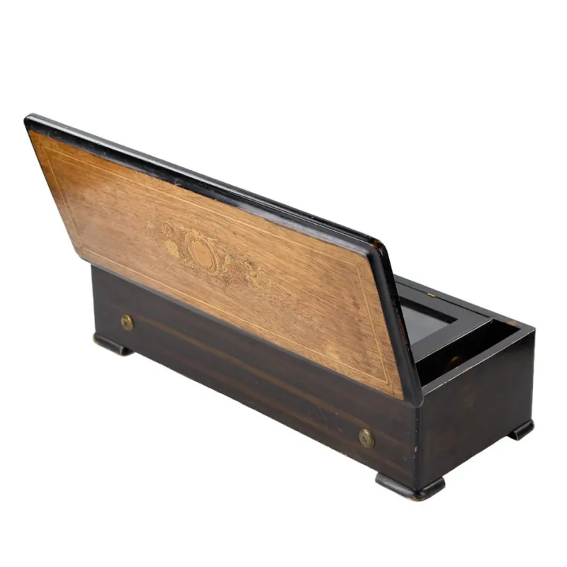 Outlet Pamono Cylindrical Music Box with 8 Melodies, 1890s