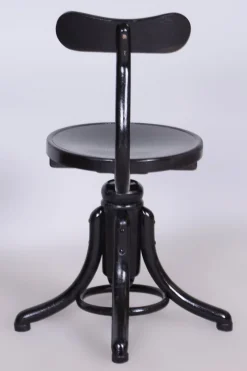 Outlet Pamono Czech Art Deco Beech Piano Swivel Chair attributed to Thonet, 1930s