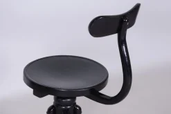 Outlet Pamono Czech Art Deco Beech Piano Swivel Chair attributed to Thonet, 1930s