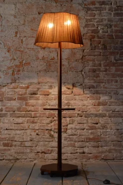 Hot Pamono Czech Art Deco Floor Lamp in Walnut, 1920s
