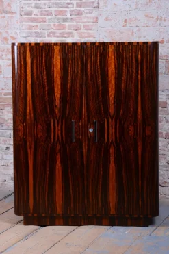 Online Pamono Czech Bauhaus Wardrobe in Maple and Macassar Ebony, 1920s