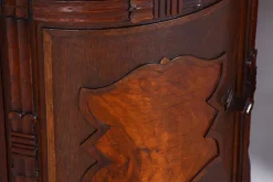 Pamono Czech Cubist Bedside Tables in Oak and Walnut, Polished, 1910s, Set of 2><noscript><img width=