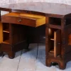 Pamono Czech Cubistic Writing Desk in Oak and Walnut, 1910s> Desks