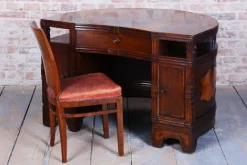 Pamono Czech Cubistic Writing Desk in Oak and Walnut, 1910s> Desks