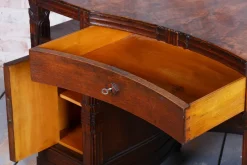Pamono Czech Cubistic Writing Desk in Oak and Walnut, 1910s><noscript><img width=