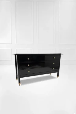 Pamono D154 Chest of Drawers in Lacquered Wood by Carlo de Carli for Sormani, Italy, 1963><noscript><img width=