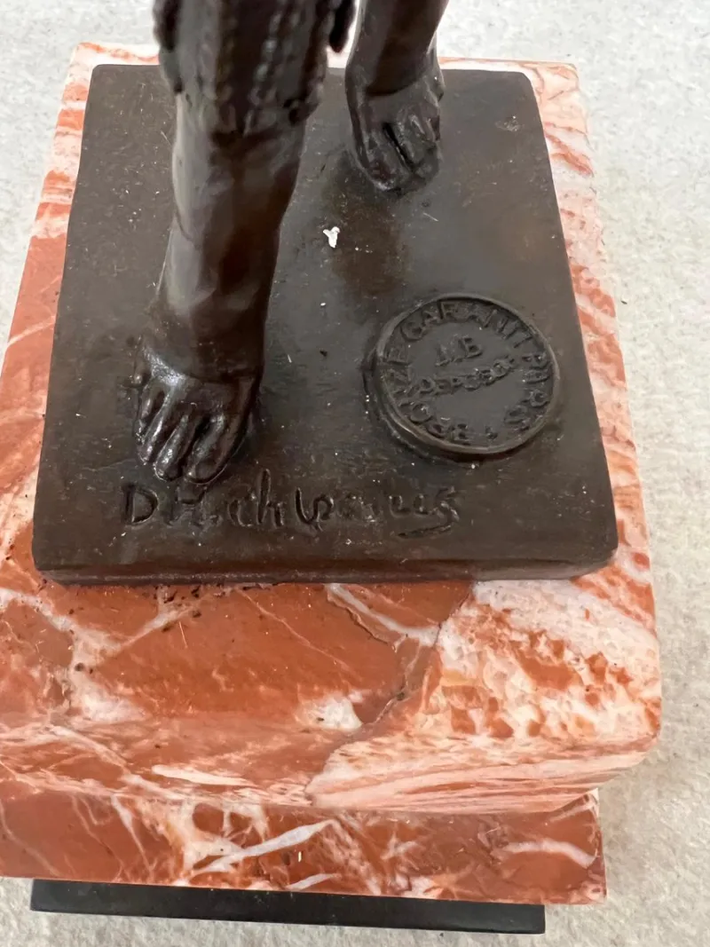 Pamono D. H. Chiparus, Dancer, 1900, Bronze on Marble Base> Art Deco