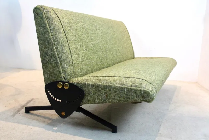 Pamono D70 Sofa Daybed attributed to Osvaldo Borsani for Tecno, 1954> Daybeds & Chaises Lounges