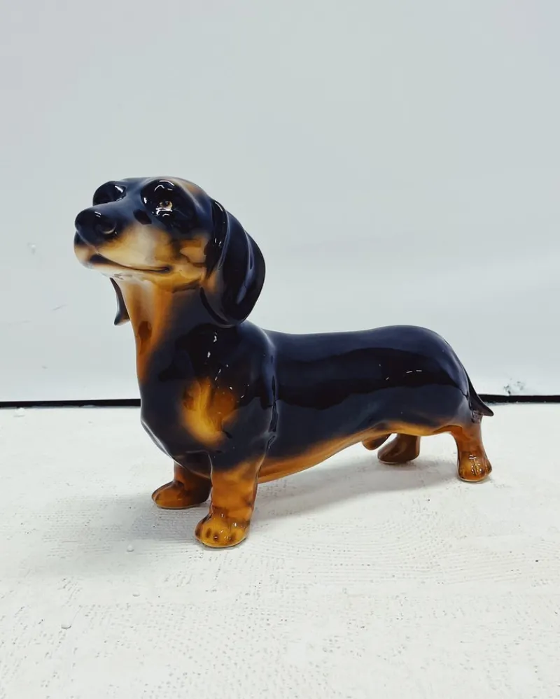 New Pamono Dachshund Statue Ceramic from Ceramiche Boxer