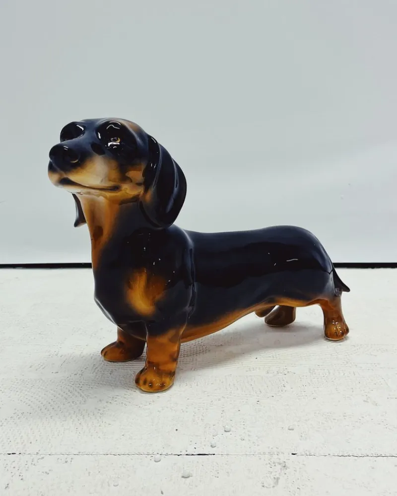 New Pamono Dachshund Statue Ceramic from Ceramiche Boxer