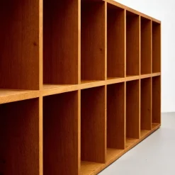 Pamono Dada Est. Custom Oak Vinyl Record Cabinet, Handcrafted Storage with Midcentury><noscript><img width=