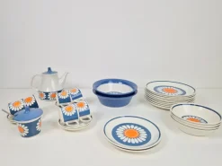 Outlet Pamono Daisy Turi Tableware from Figgjo Flint, Norway, 1960s, Set of 24