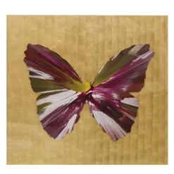 Pamono Damien Hirst, Butterfly Spin Painting, 2009, Acrylic & Gold Leaf