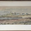 New Pamono Daniel Dourouze, Arzon at Low Tide, 1921, Watercolour and Charcoal