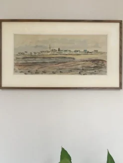 New Pamono Daniel Dourouze, Arzon at Low Tide, 1921, Watercolour and Charcoal