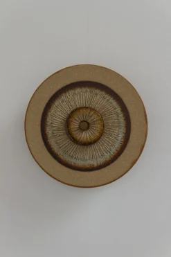 Outlet Pamono Danish Ceramic Disc Wall Lamp from Søholm, 1970s
