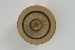 Outlet Pamono Danish Ceramic Disc Wall Lamp from Søholm, 1970s