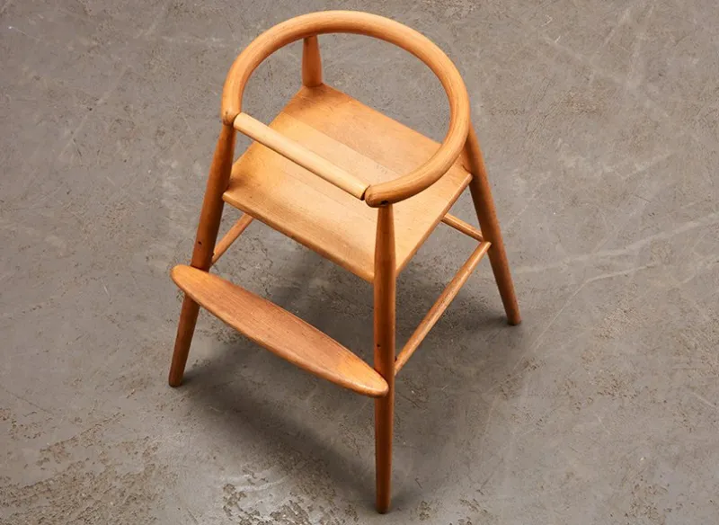 Pamono Danish Children's High Chair by Nanna Ditzel for Kold Savvaerk, 1950s> Children's Chairs