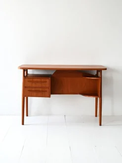 Pamono Danish Desk by Gunnar Nielsen for Tibergaard, 1960s> Desks