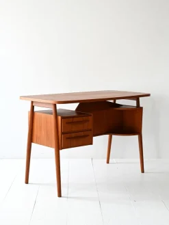 Pamono Danish Desk by Gunnar Nielsen for Tibergaard, 1960s><noscript><img width=