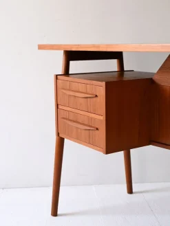 Pamono Danish Desk by Gunnar Nielsen for Tibergaard, 1960s><noscript><img width=