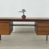 Pamono Danish Desk in Teak by Hennig Kjaernulf> Desks