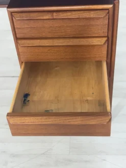Pamono Danish Desk in Teak by Hennig Kjaernulf><noscript><img width=