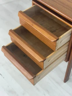 Pamono Danish Desk in Teak by Hennig Kjaernulf><noscript><img width=