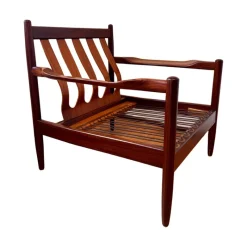 Pamono Danish Easy Chairs and Sofa in Rosewood by Grete Jalk for France & Son 1960s, Set of 3><noscript><img width=