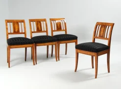 Best Pamono Danish Empire Chairs, 1820s, Set of 4