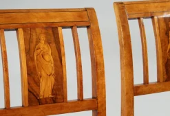 Best Pamono Danish Empire Chairs, 1820s, Set of 4