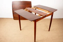 Sale Pamono Danish Extendable and Reversible Table in Rosewood and Felt by Carlo Jensen for Hundevad & Co., 1960s