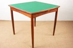 Sale Pamono Danish Extendable and Reversible Table in Rosewood and Felt by Carlo Jensen for Hundevad & Co., 1960s