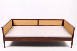 Best Pamono Danish Freestanding Daybed in Rosewood and Cane, 1950s
