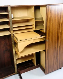 Best Pamono Danish Hideaway Desk Secretary in Rosewood, 1960s
