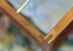 Clearance Pamono Danish Magazine Rack Teak in Linen by Henning Wind Hansen for Sika Møbler, 1960s