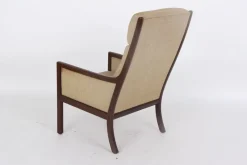 Hot Pamono Danish Mahogany Armchair by Ole Wanscher for Poul Jeppesens Møbelfabrik, 1960s