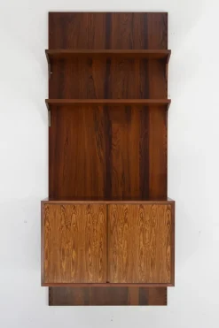 Pamono Danish Modern 1-Bay Walnut Modular Wall Unit by Poul Cadovius for Cado, 1960s