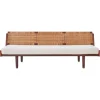 Pamono Danish Modern GE7 Daybed in Teak and Rattan attributed to Hans J. Wegner for Getama, 1950s> Daybeds & Chaises Lounges