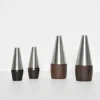 Pamono Danish Modern Rosewood and Stainless Steel Salt and Pepper Shakers, 1960s, Set of 4> Salt & Pepper Shakers