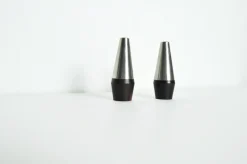 Pamono Danish Modern Rosewood and Stainless Steel Salt and Pepper Shakers, 1960s, Set of 4> Salt & Pepper Shakers