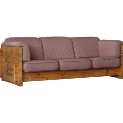 Pamono Danish Modern 3-Seater Sofa in Pomeranian Pine and Wool by Christian IV, 1970s> Couches & Sofas
