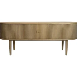 Pamono Danish Modern TV Cabinet in Oiled Oak with Venetian Blinds> Sideboards & Buffets