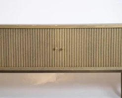 Pamono Danish Modern TV Cabinet in Oiled Oak with Venetian Blinds> Sideboards & Buffets