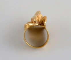 Discount Pamono Danish Modernist Ring in 18 Carat Gold by Ole Lynggaard, 1960s