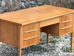 Pamono Danish Oak Desk, 1960s><noscript><img width=