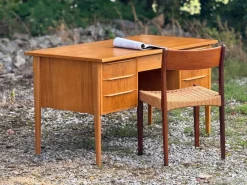 Pamono Danish Oak Desk, 1960s><noscript><img width=
