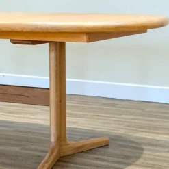 Pamono Danish Oak Dining Table by Laurits M Larsen, 1960s><noscript><img width=